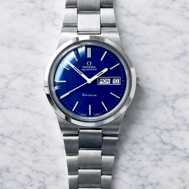 정품 오메가 제네브 청판 남자 자동시계 명기 1022