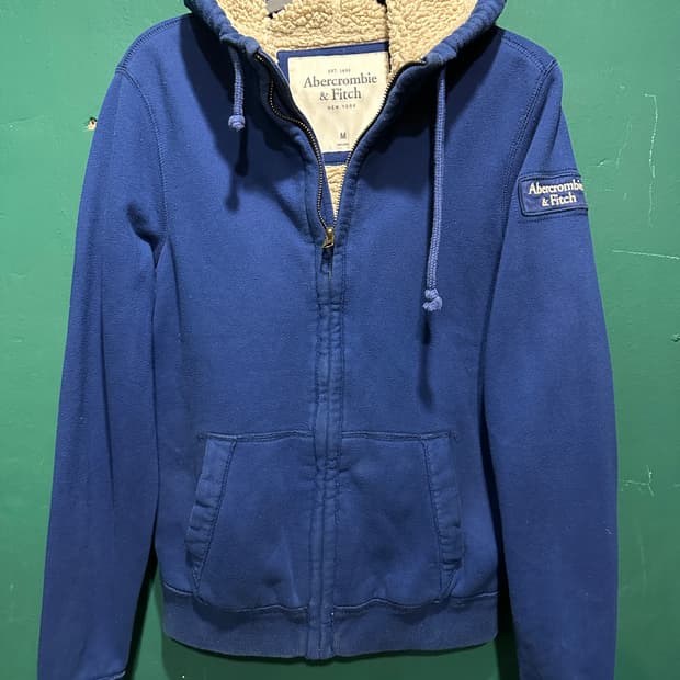 아베크롬비 양털 후드집업 M