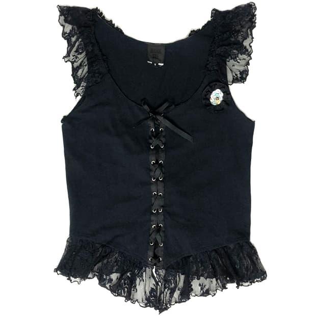 Anna Sui 코르셋 브로치 슬리브리스 