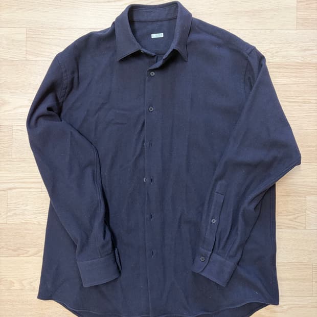 [1] 25aw 아프레쎄 울 셔츠 네이비