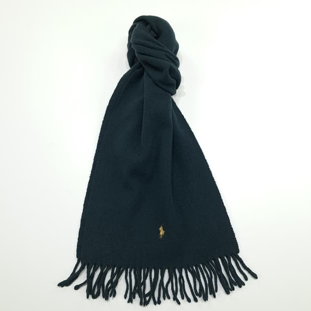 MX213 폴로 랄프로렌 포레스트그린 램스울 목도리 머플러