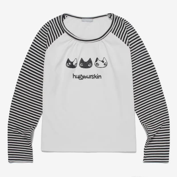 허그유어스킨 허깅 레글런 티셔츠(화이트)