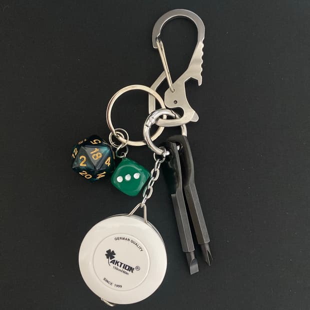 그린 멀티툴 EDC 키링
