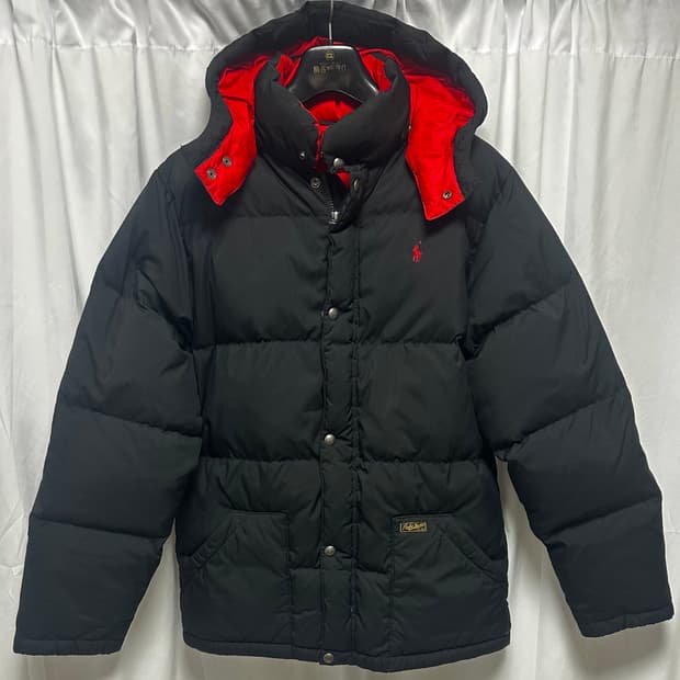 no.102 폴로 랄프로렌 블랙/레드 패딩 점퍼 상태s급 100사이즈