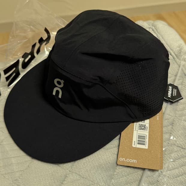 온러닝 퍼포먼스캡 블랙 새상품