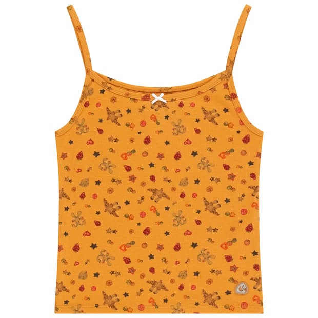 EMA TINY FRIENDS SLEEVELESS MUSTARD