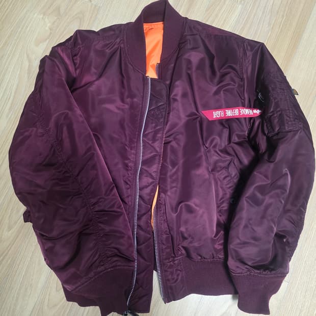 알파인더스트리 ma1 버건디 마룬 115사이즈