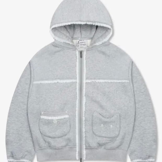 루나키후 WXJ023 리에 네코 레이스 엄청난 기모 후드집업