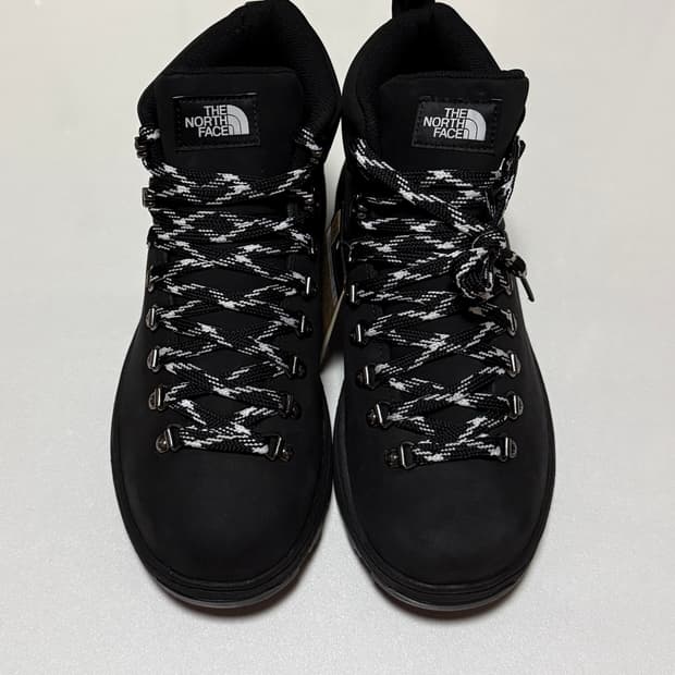 노스페이스 레더 부츠 블랙 