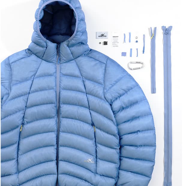 썬러브 패딩 라이트블루 M 새상품팔아요