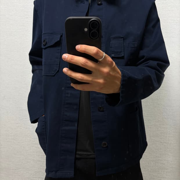 margiela French work jacket 48