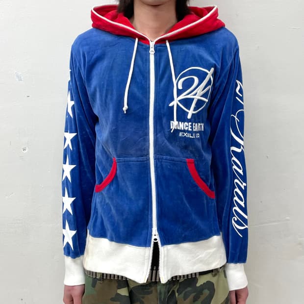Star 24 Blue Hooded Zip-Up 