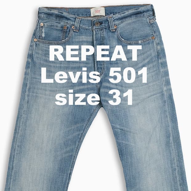 빈티지 리바이스 501 중청 31 인치 LV50132422