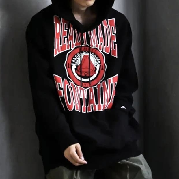 @새상품@ 레디메이드 로고 후디 블랙