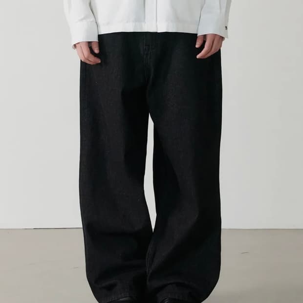 노운 와이드 데님팬츠