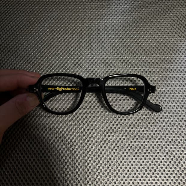 오르오르 브리티쉬 1930 지디안경 블랙 