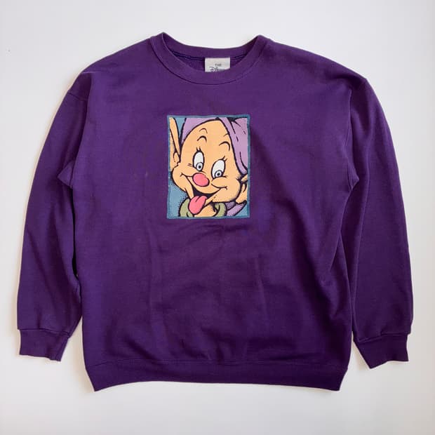 7,80s 디즈니 일곱난쟁이 스웻셔츠