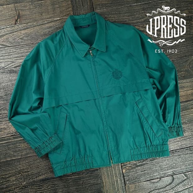 [제이프레스] 빈티지 오버핏 블루종 스윙탑 자켓 M19618