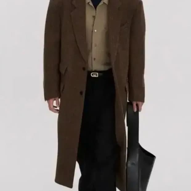 렉토 베를린 오버사이즈 코트 손흥민코트 M 브라운