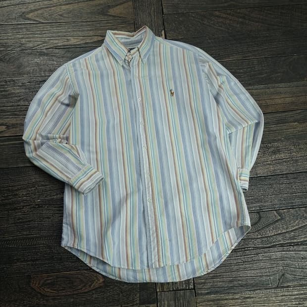 [폴로 랄프로렌] 90'S 빈티지 스트라이프 셔츠 M18746