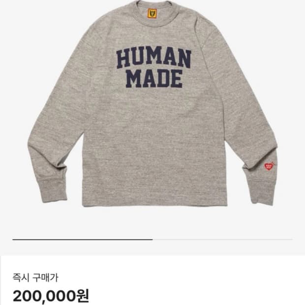 Human Made Graphic L/S T-Shirt #7 Gray