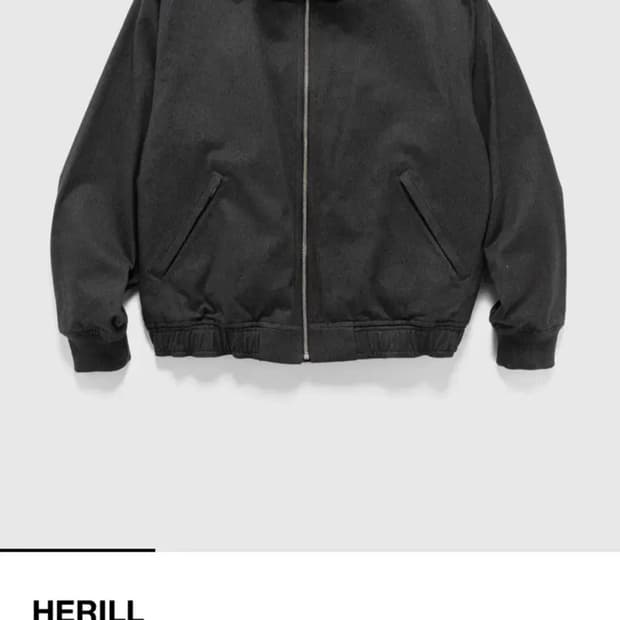 25AW 헤릴 위켄드 자켓 코튼트윌 블랙 3 새제품