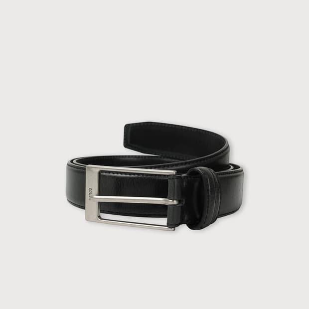 에토스 스퀘어 레더 벨트 블랙