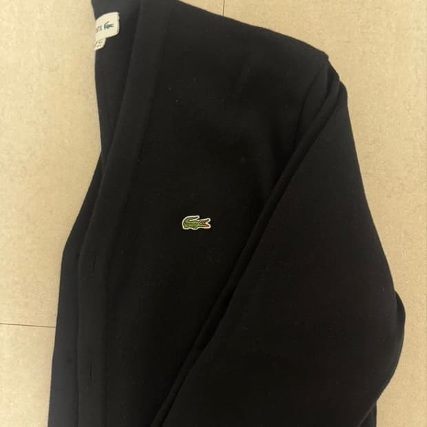 라코스테 방모 가디건 블랙 XL