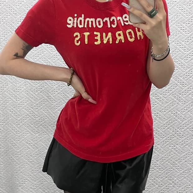 아베크롬비 Y2K 레트로 00's 빈티지 슬림핏 반팔티 XL C13309