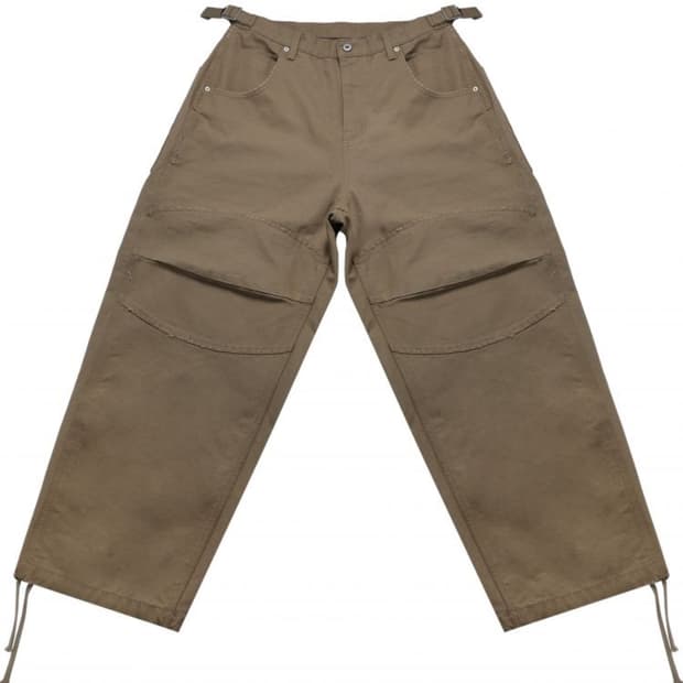 (M) MJD CANVAS 3D KNEE PANTS BEIGE