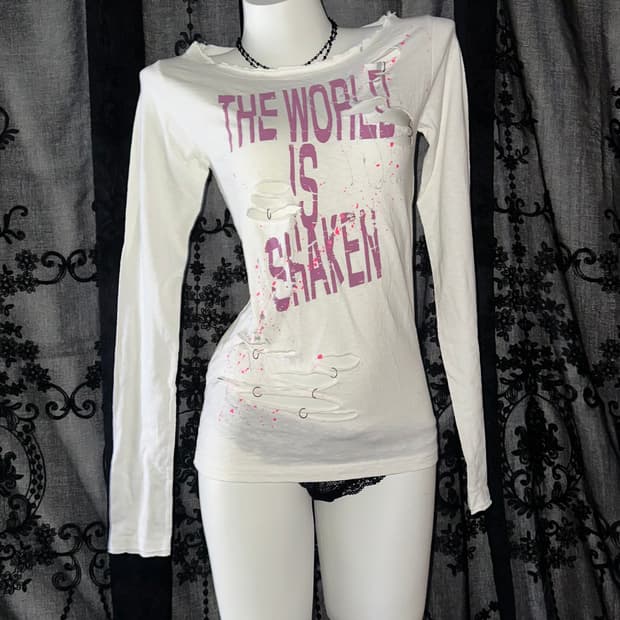 Punk damage long-sleeve