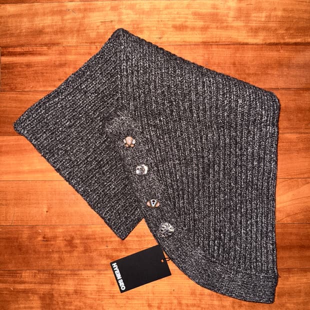 Wool Snood Scarf (grey)