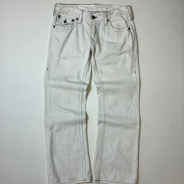 트루릴리젼 00s y2k USA 세미 부츠컷 데님 팬츠 PN8379