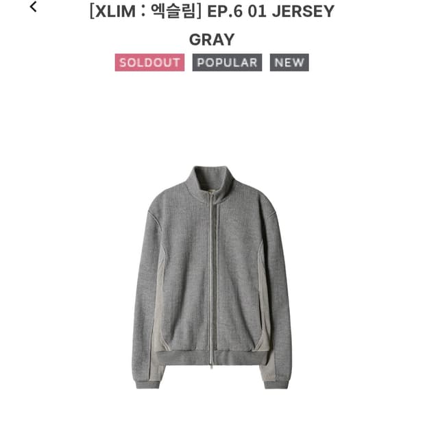 XLIM EP6 JERSEY GRAY