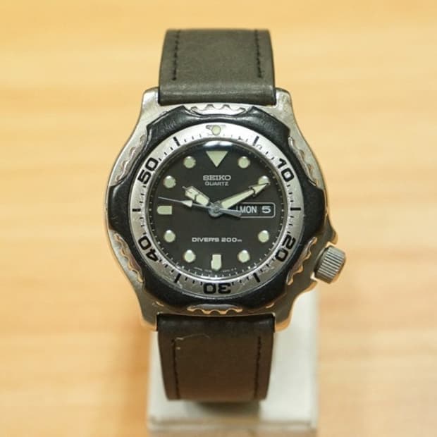 00s 세이코 7n36-6a00 200m 다이버 쿼츠 시계