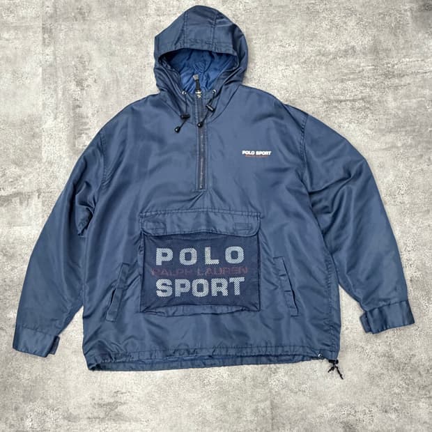 90s 폴로스포츠 스펠아웃 아노락 바람막이