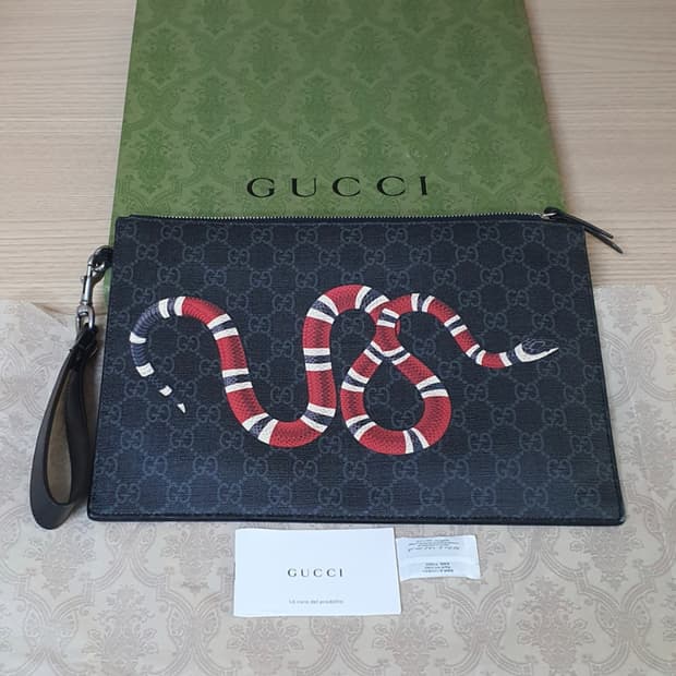 구찌 스네이크 클러치/클러치백 정품A급(감정O)