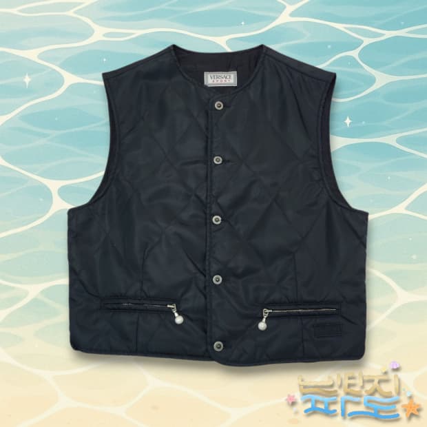 50 90S VERSACE 베르사체 스포츠 퀼팅 베스트