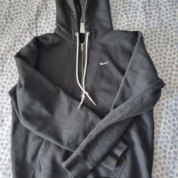나이키 후드집업 블랙