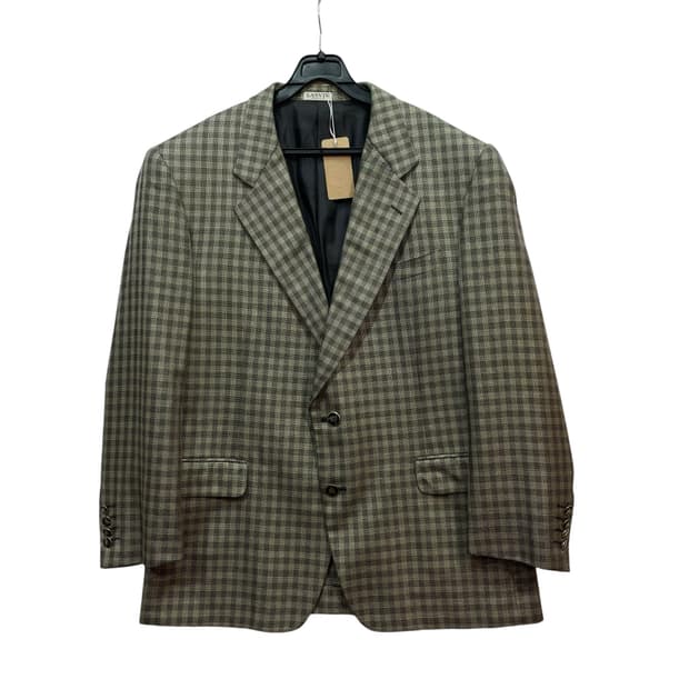LANVIN Check Wool Blazer