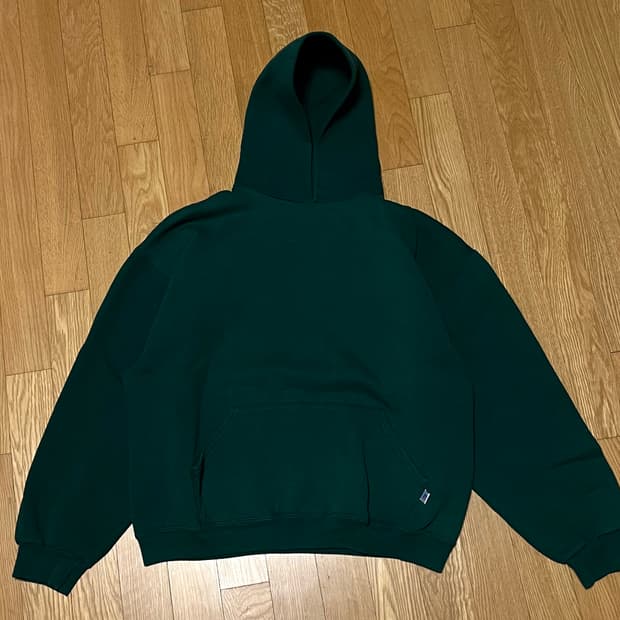[L] 00s 빈티지 러셀 후드 포레스트 그린
