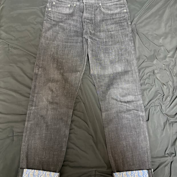 디올 오블리크 롤업팬츠