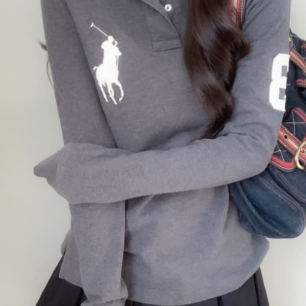 폴로 빅포니 카라 롱슬리브