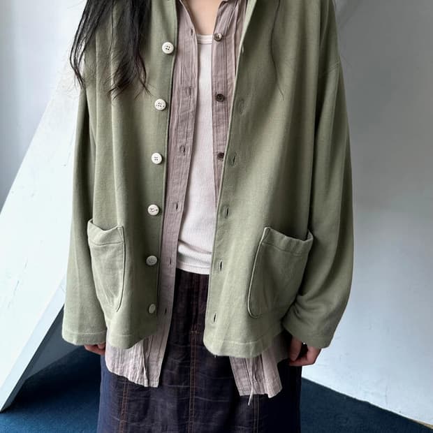 Cotton sweat fabric soft single jacket