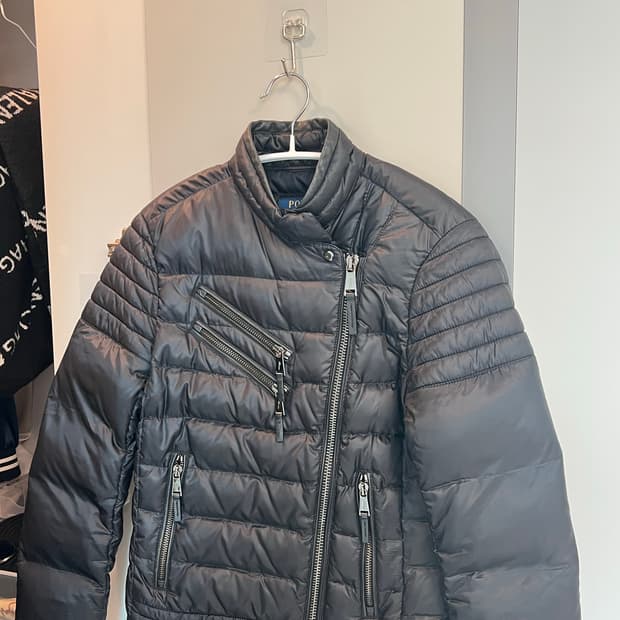 POLO 폴로 랄프로렌 여성 덕다운 양가죽 패딩 블랙