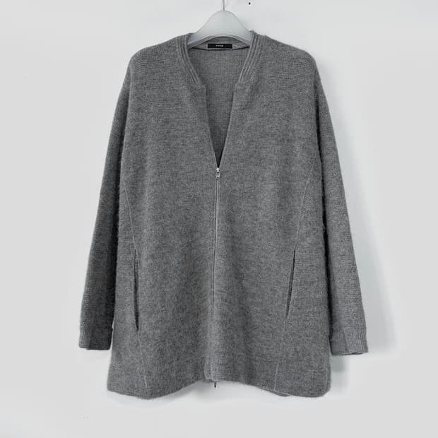 시스템 알파카 울 니트 가디건