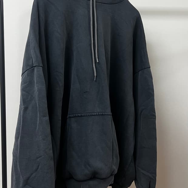 (새상품)이지갭 풀오버 후디 포에틱블랙 XL