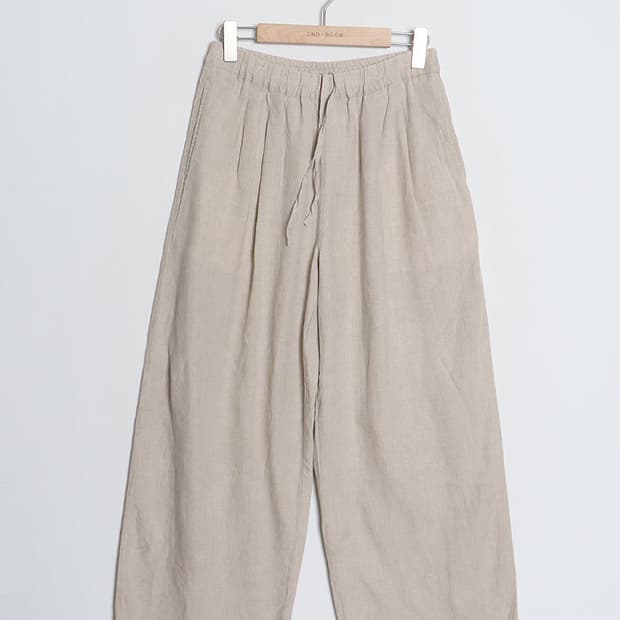 無印良品 Linen Wide Easy Pant (27)