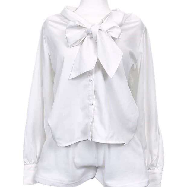 일브 공겜여주 빅리본 셔츠 블라우스 로걀탑 히메갸루 빈티지일녀 핀터레스트