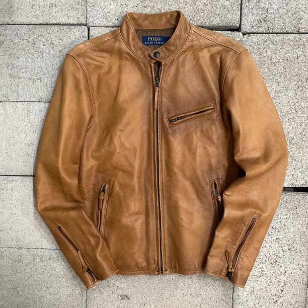 폴로 랄프로렌 카페 레이서 양가죽 자켓